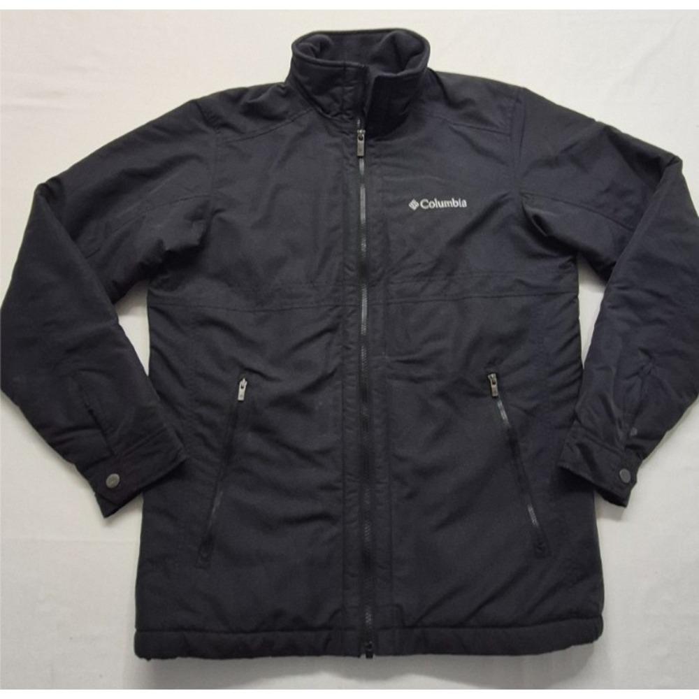 Columbia men's black  Northern Voyage Jacket full‎ zip/pockets/fleece lined SM - Picture 2 of 15